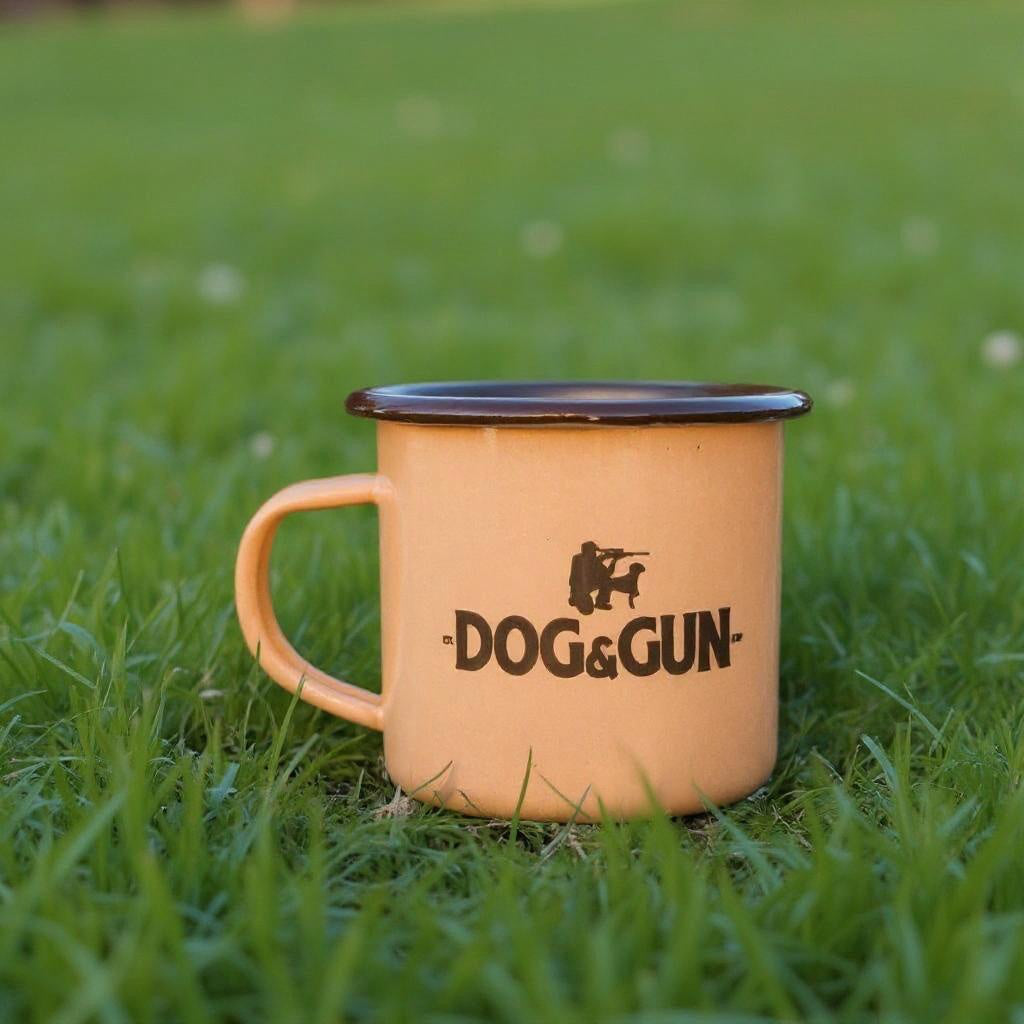 Dog & Gun Enamel Mug
