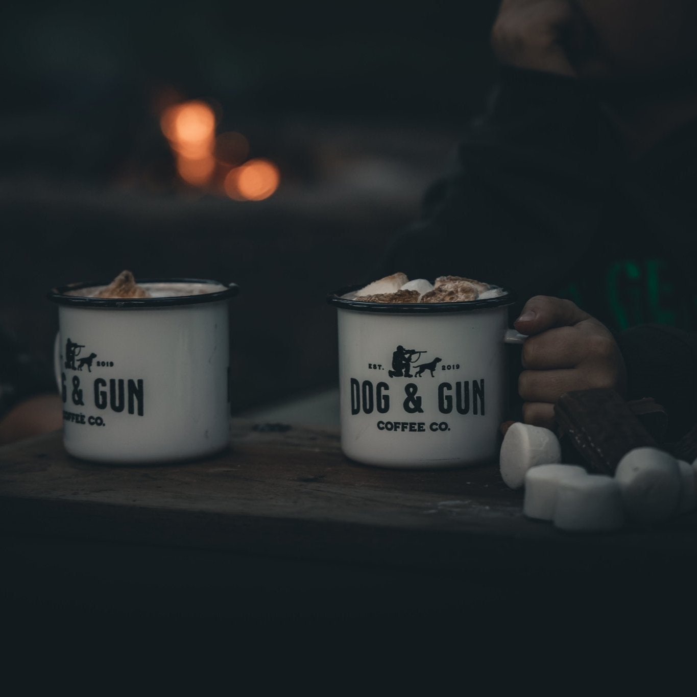 Dog & Gun Enamel Mug - Dog & Gun Coffee