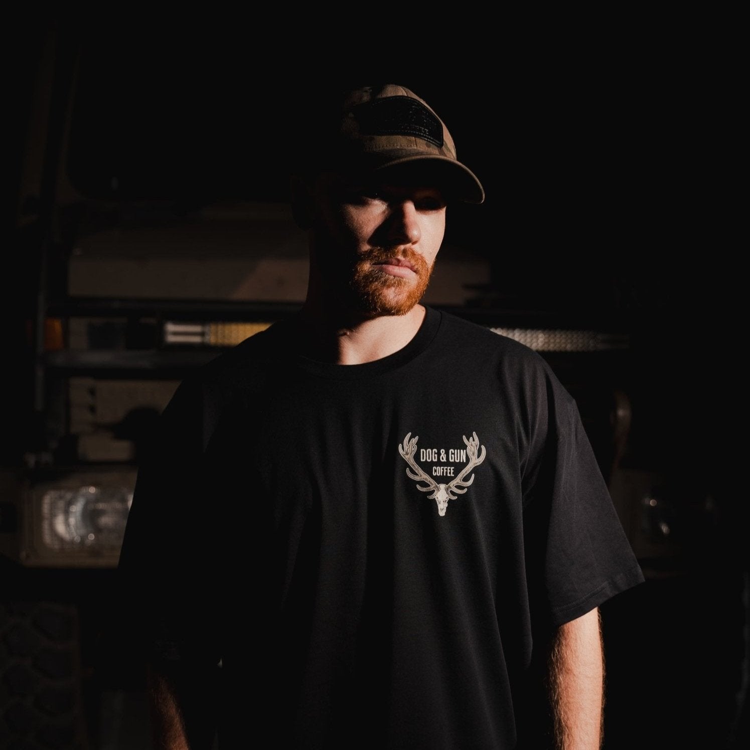 Red Stag Hunter T-Shirt - Dog & Gun Coffee