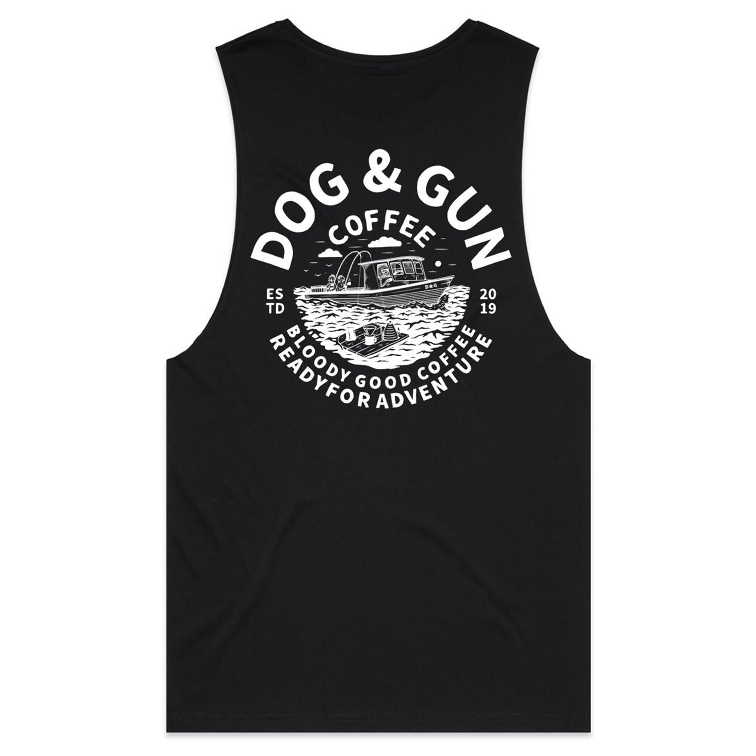 Salty Sea Dog Muscle Tank - Dog & Gun Coffee