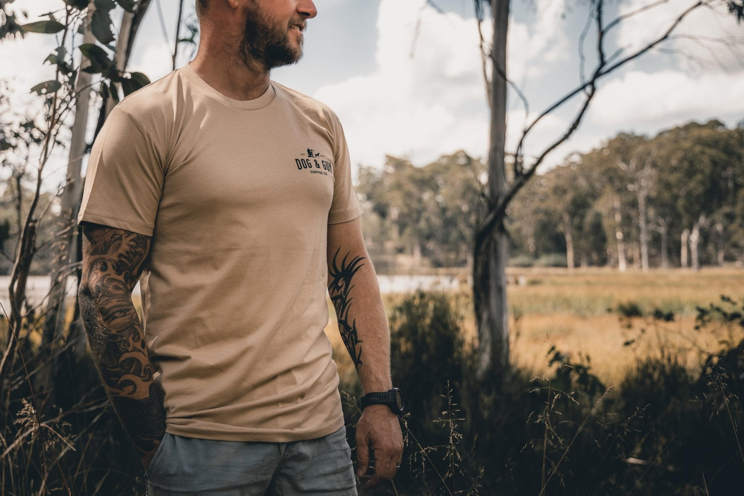 Small Logo T-Shirt - Dog & Gun Coffee