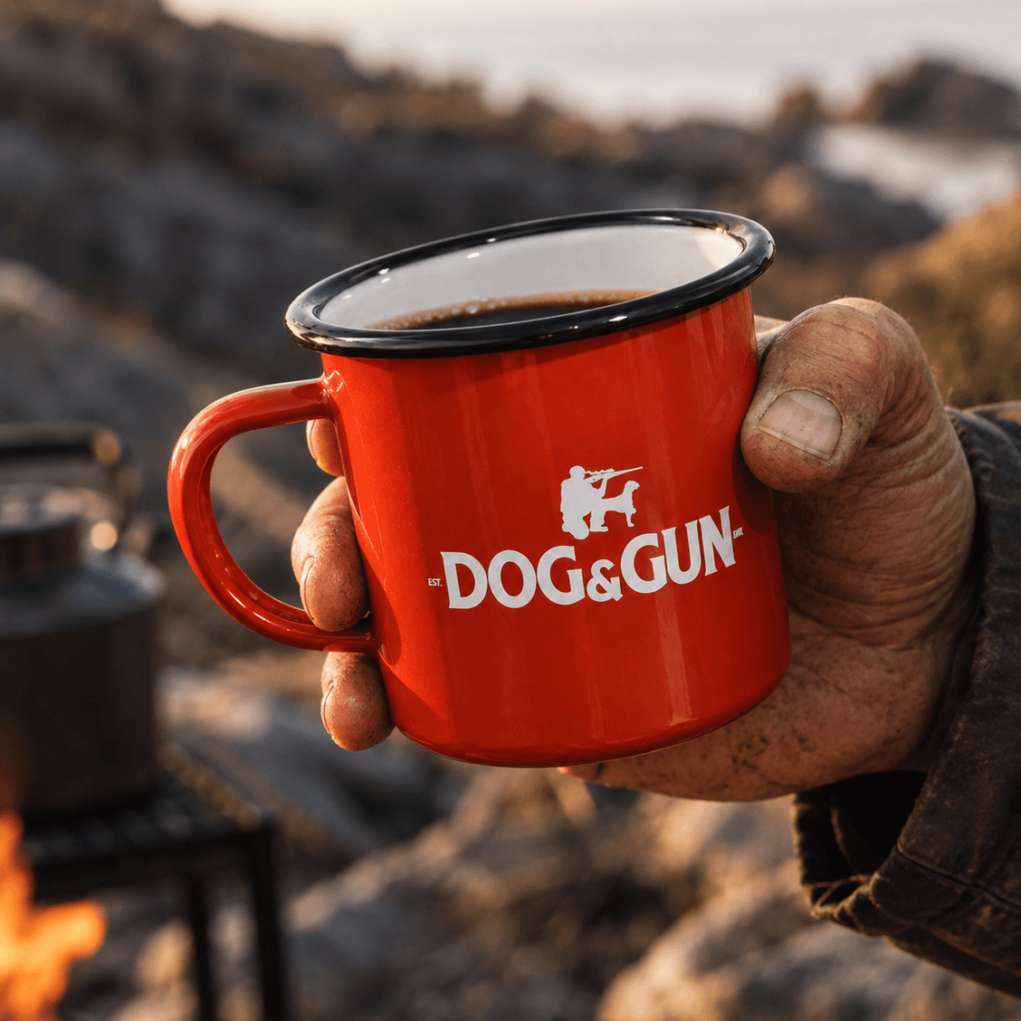 Bloodshot Enamel Mug
