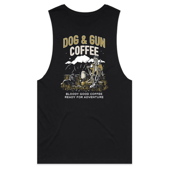 Camp Brew Muscle Tank - Dog & Gun Coffee