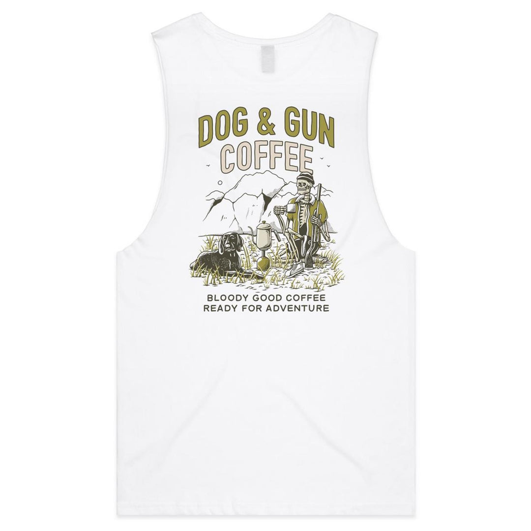 Camp Brew Muscle Tank - Dog & Gun Coffee