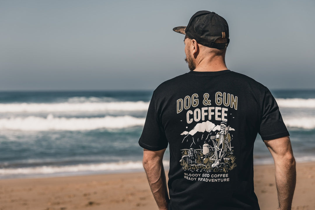 Camp Brew T-Shirt - Dog & Gun Coffee
