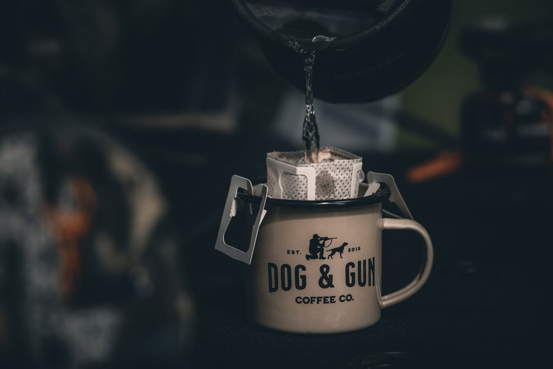 Dog & Gun Enamel Mug - Dog & Gun Coffee