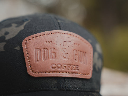 Dog & Gun Premium Leather Trucker Cap - Dog & Gun Coffee